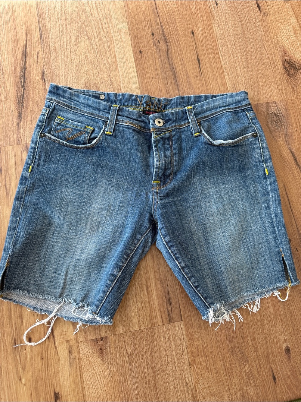 Yank Cutoff Distressed Denim Shorts, size 29, VINTAGE